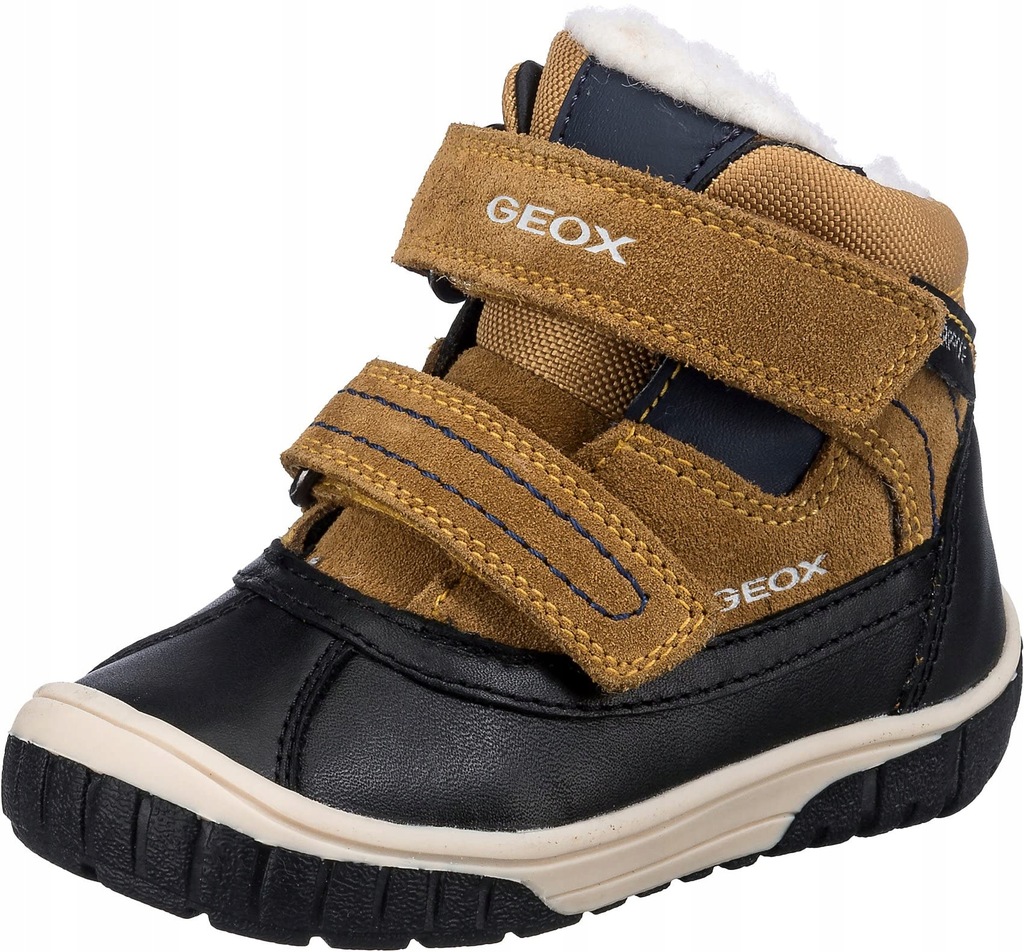Geox B Omar Boy Wpf Sneaker, Yellow/Blue, 26 Eu