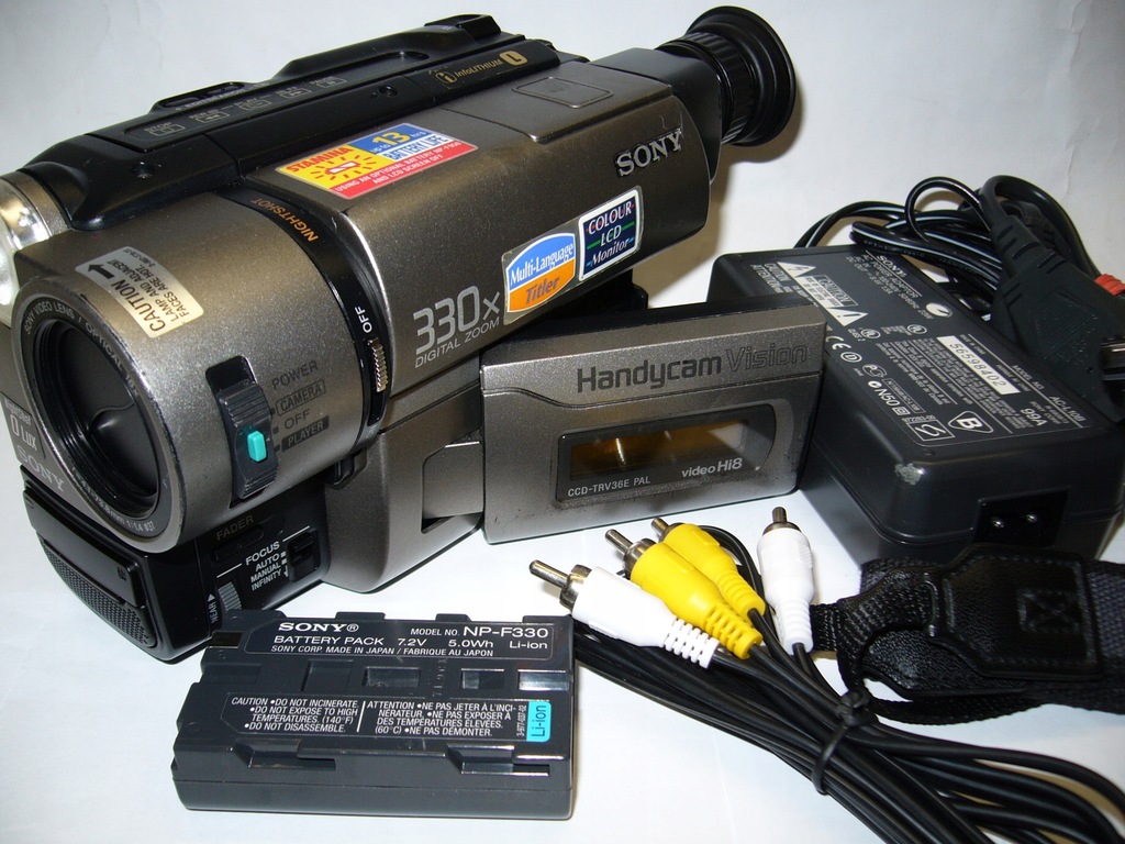 SONY CCD-TRV 36E - przegraj kasety Hi8 / 8mm w Pal-u / NTSC / stan BDB