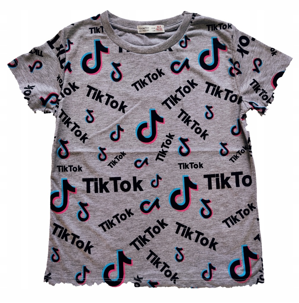 KOSZULKA T-SHIRT bluzka TIK TOK 140/146