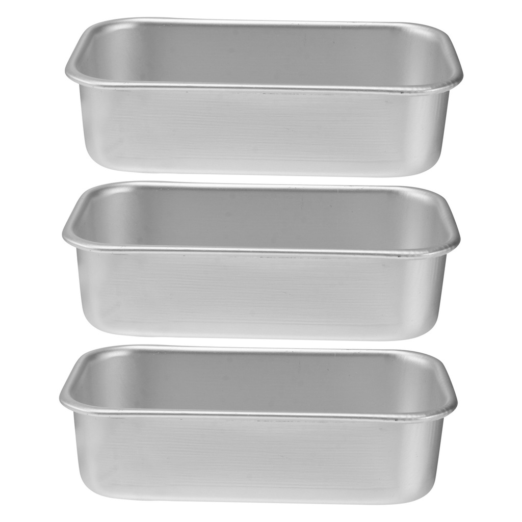 Mini Loaf Pans Lids Aluminum Bread Bakeware 3 Pcs - 14275833760