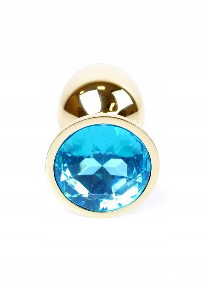 Plug-Jewellery Gold PLUG- Light Blue