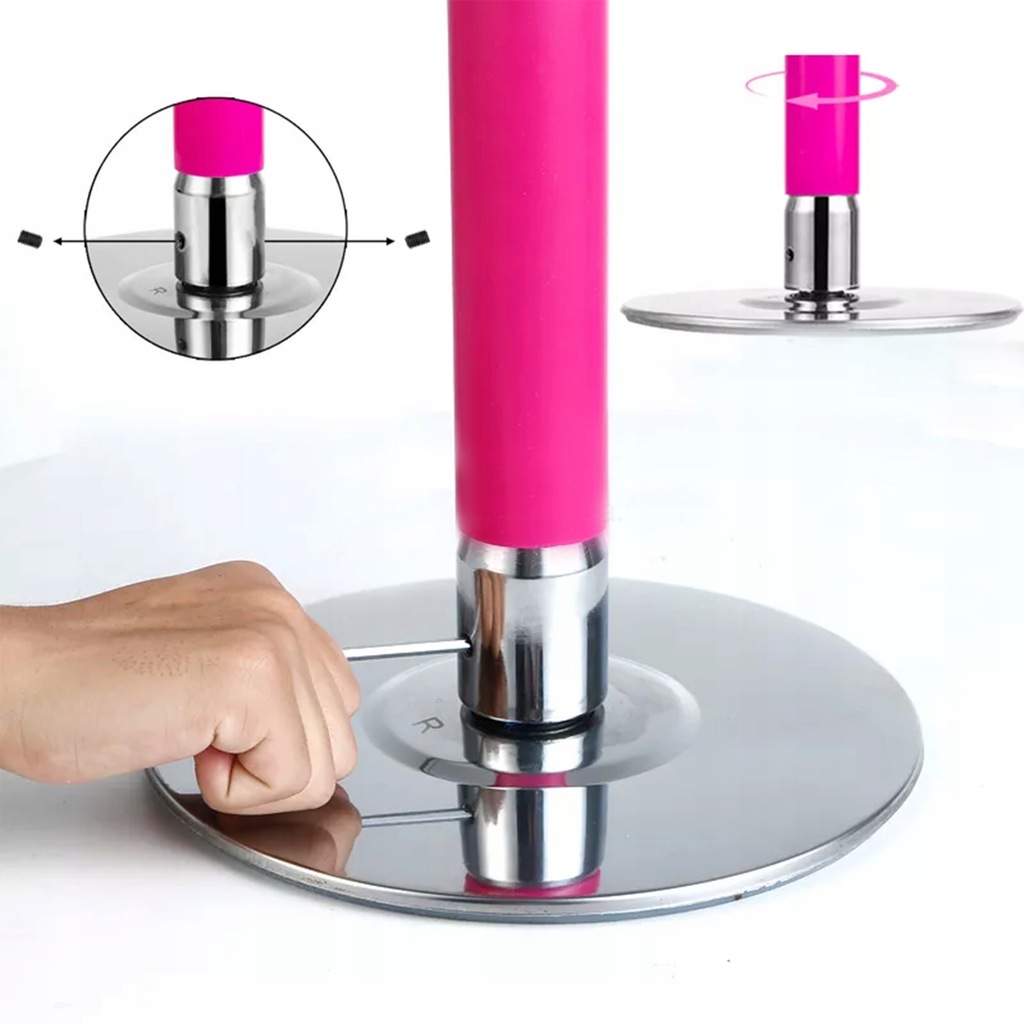 Różowa Rura do Pole Dance - Kasi Bieleckiej