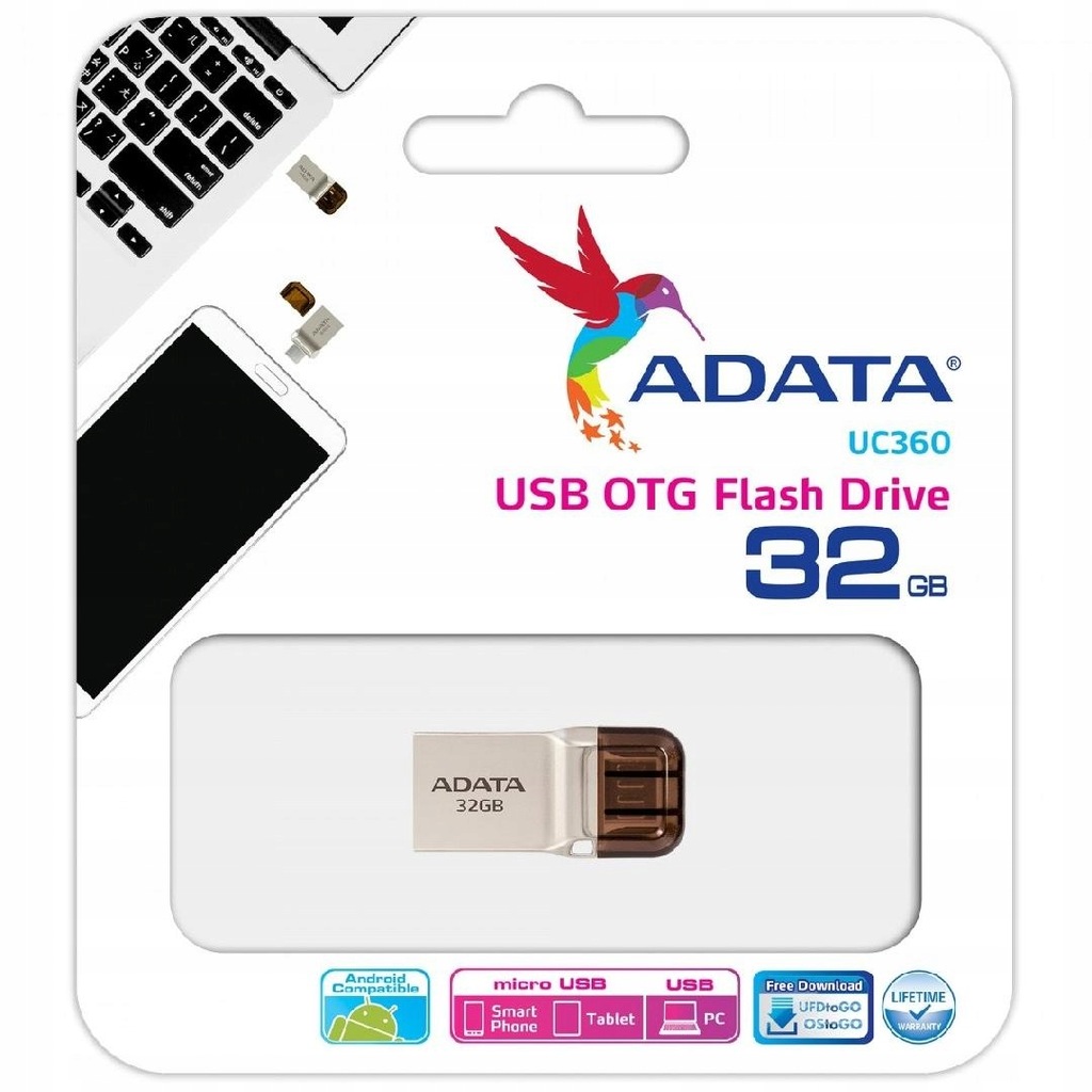 ADATA UC360 32GB USB-A 3.1 / microUSB OTG