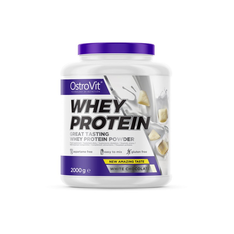 OSTROVIT Whey Protein 2000g WPC Białko BIAŁA CZEKO