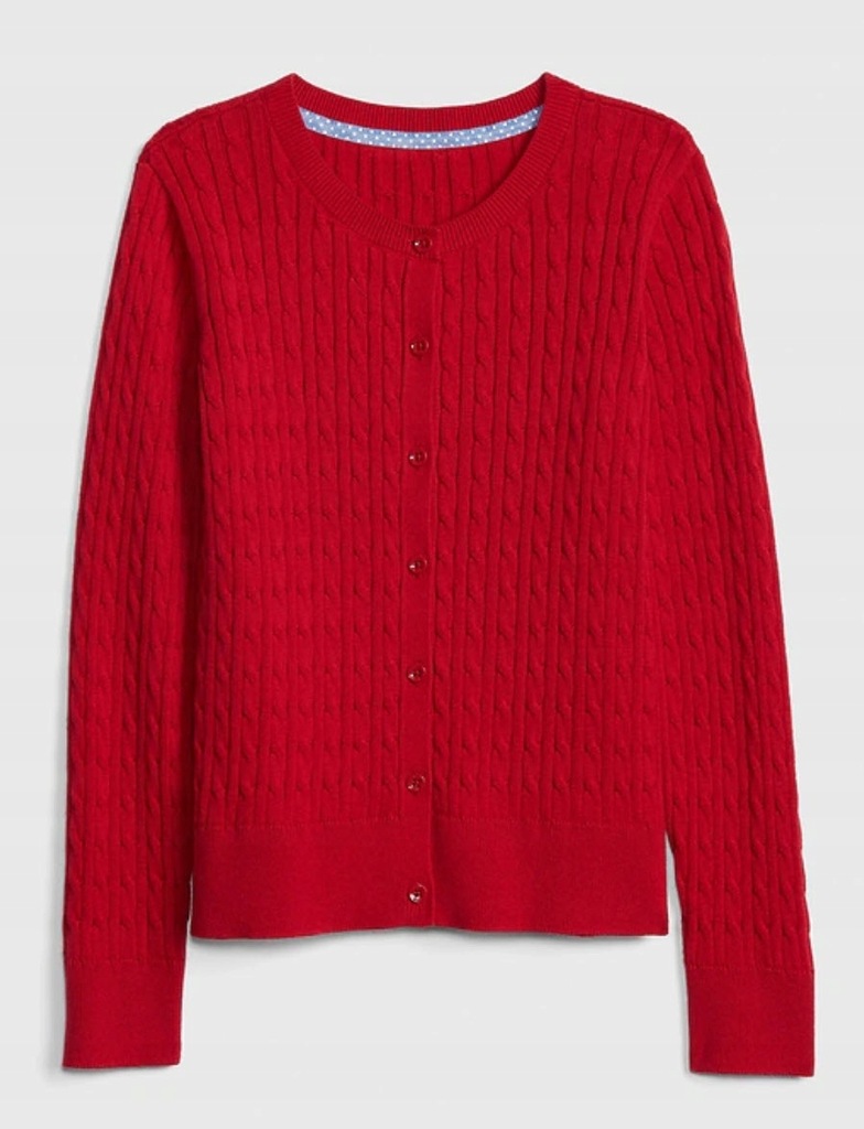 GAP Sliczny czerwony sweterek dla dziewczynki XL12