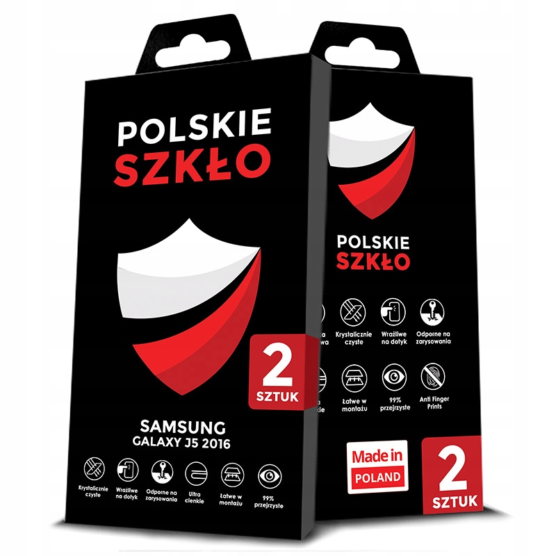 2SZT POLSKIE SZKŁO HARTOWANE DO SAMSUNG J5 2016