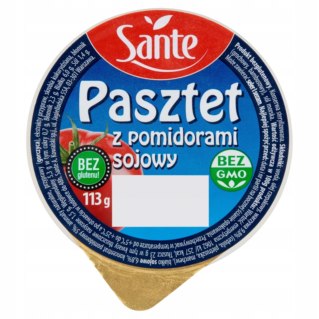 Sante Pasztet sojowy z pomidorami 113 g