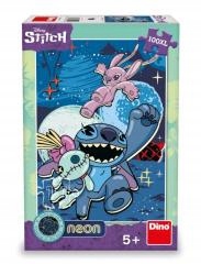 PUZZLE NEONOWE 100 LILO I STITCH ŚWIECĄCE KONTURY