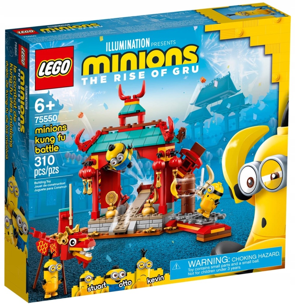 LEGO MINIONS 75550 Minionki Walka Kung-Fu Smok 6+