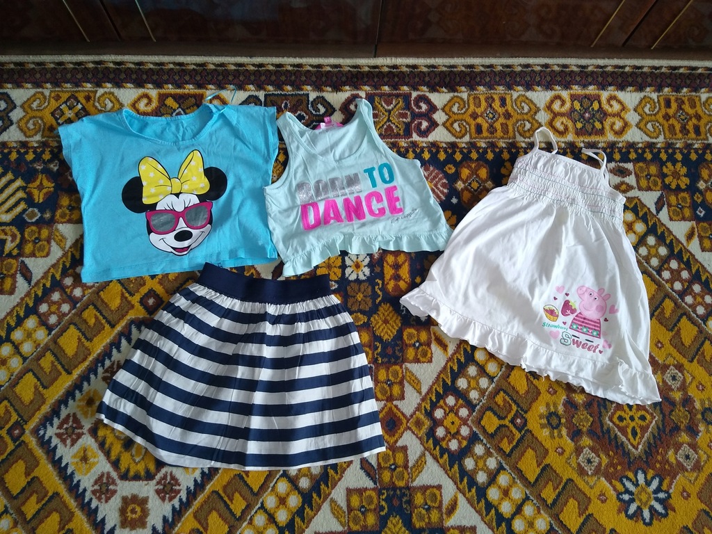 zestaw 3 sz disney peppa pig pineapple 7-8 lat 128