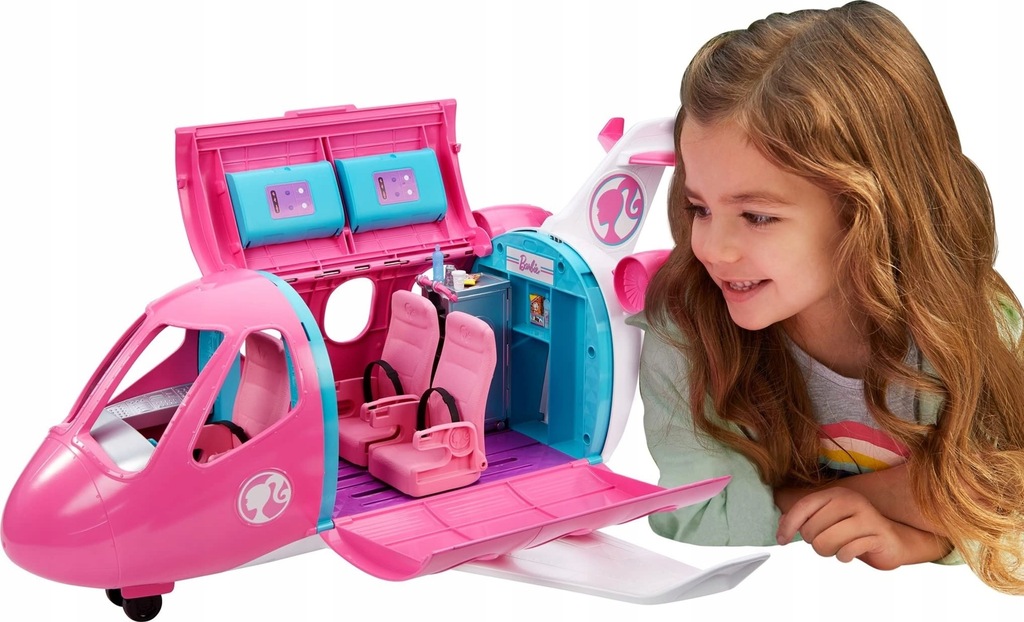 Mattel Barbie, Samolot + Ponad 15 Akcesoriów