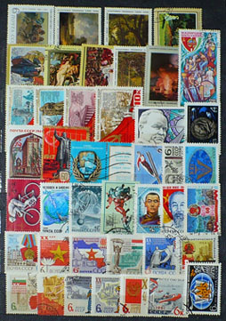 ZSRR - znaczki kasowane - zestaw