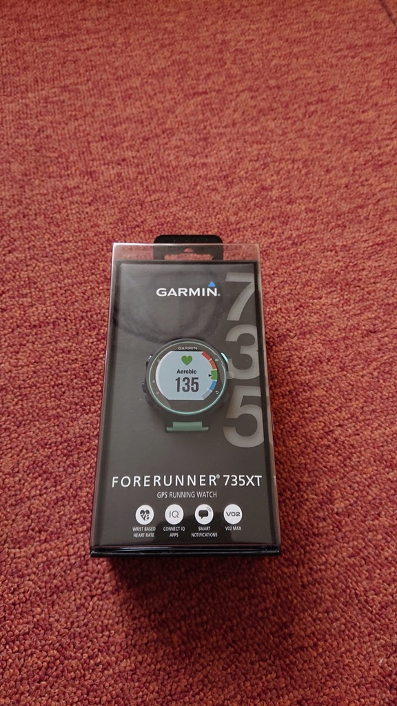 Garmin forerunner 735xt seledynowo-granatowy