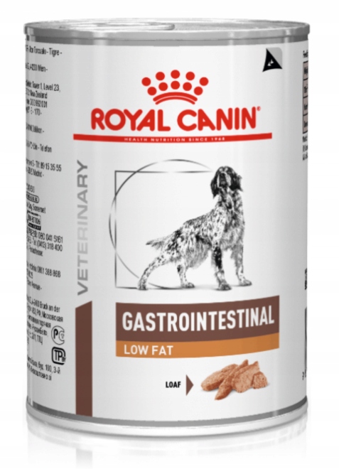 12 x ROYAL CANIN DOG GASTROINTESTINAL LOW FAT 410G