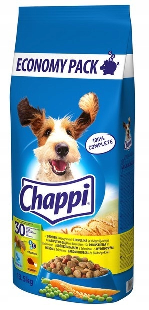 Karma dla psa Chappi Drób i warzywa 13,5kg