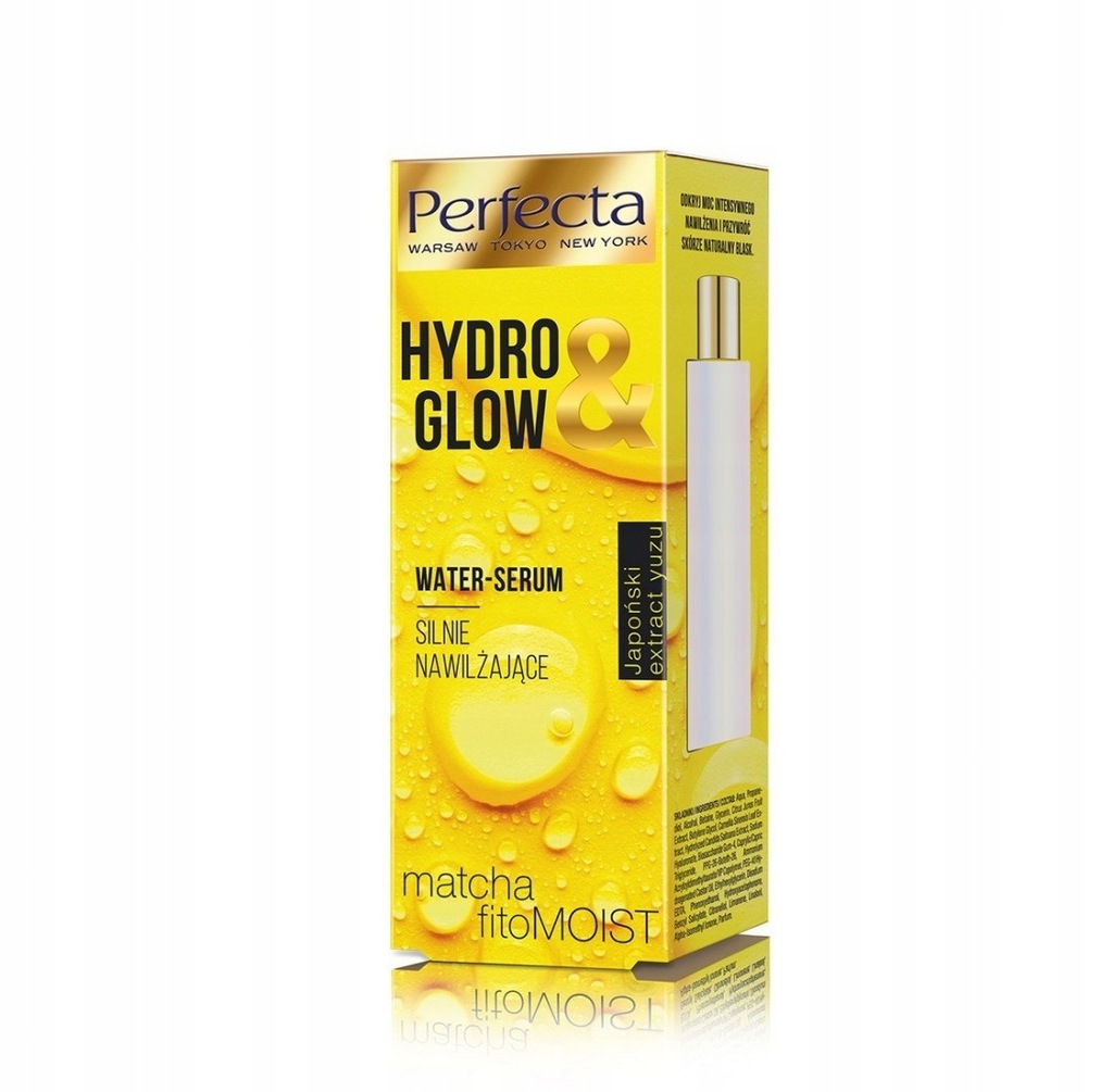 Perfecta Hydro & Glow Water Serum silnie nawil