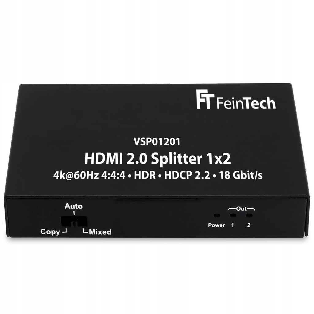 Splitter FeinTech VSP01201 HDMI czarny