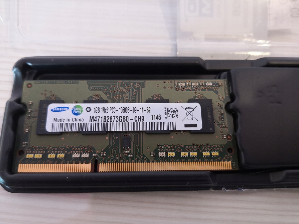 SAMSUNG DDR3 SODIMM 1GB 1333MHz CL9