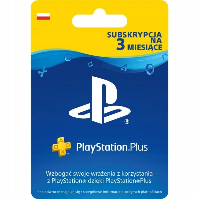 PLAYSTATION PLUS 90 DNI 3 MIESIĄCE PS PLUS Automat