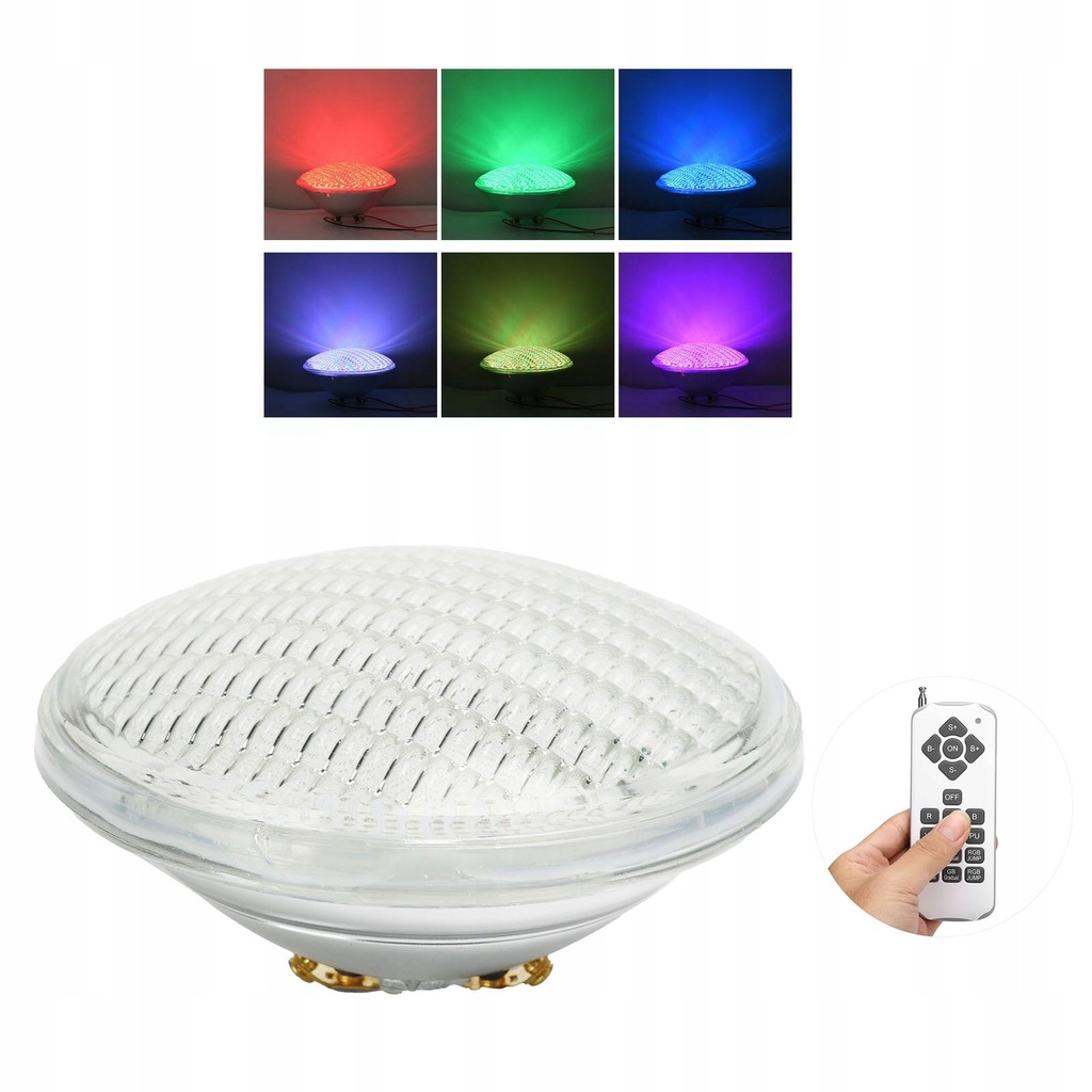 OŚWIETLENIE BASENU PODWODNE BASENOWE LED RGB 3500LM 12V