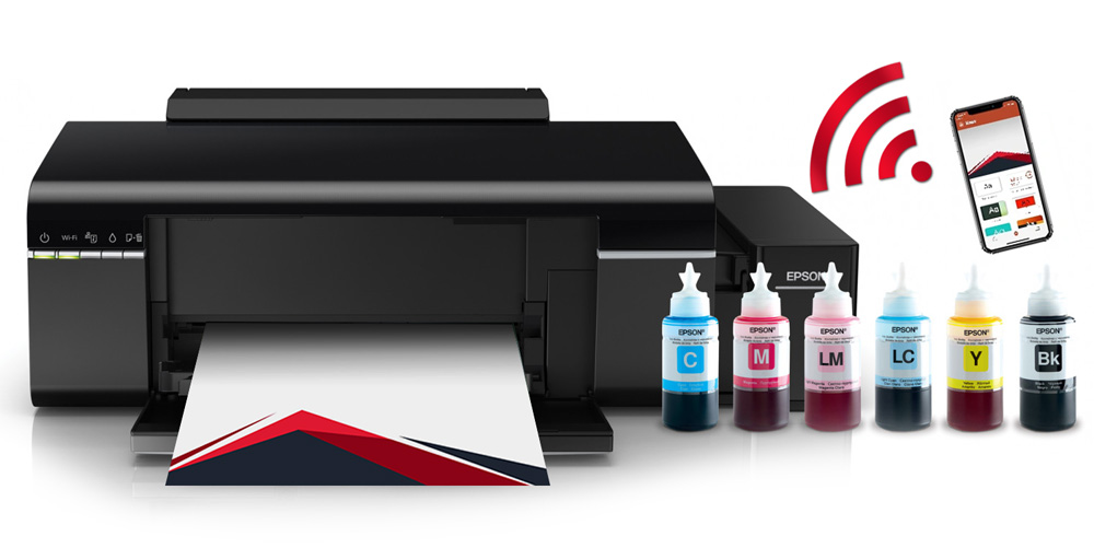 Drukarka Kolorowa Do Zdjęć CD WIFI Tani Druk Tusze 11857618378