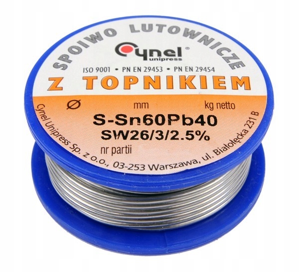 CYNA z TOPNIKIEM LC60 0,1kg 1,5mm CYNEL 100g 1,5