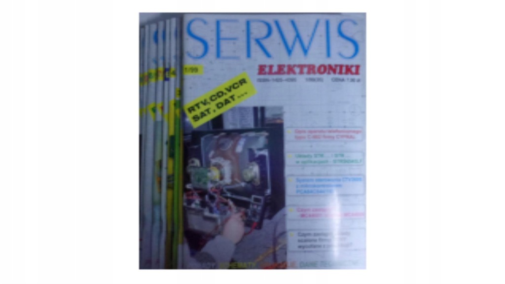 Serwis elektroniki nr 1-4,6-12 z 1999 roku