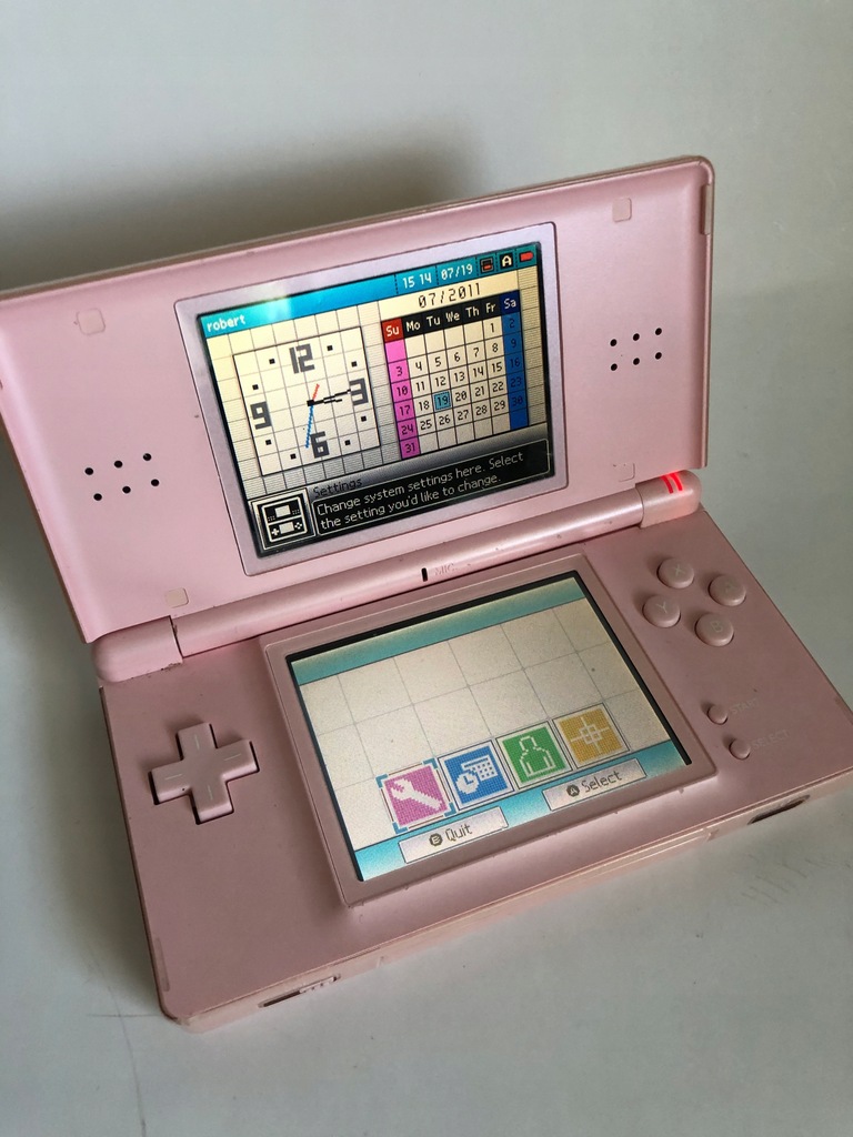 Nintendo Ds Lite Konsola Gier Rozowy 3 Dotyk Wifi Oficjalne Archiwum Allegro