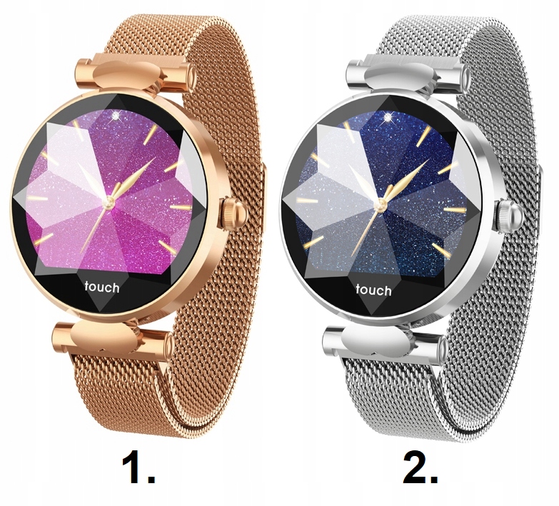 SmartWatch DAMSKI puls CIŚNIENIE Cykle KROKI IPS 8013166539