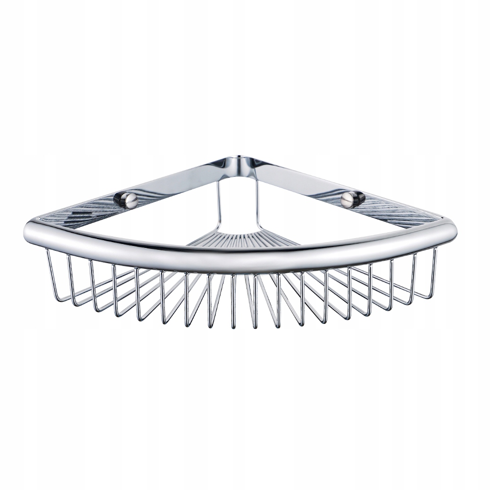 Koszyk półka narożna łazienkowa chrom pod prysznic