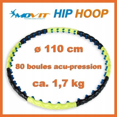Hula hoop z masażerem - Odchudzające 110 cm MOVIT