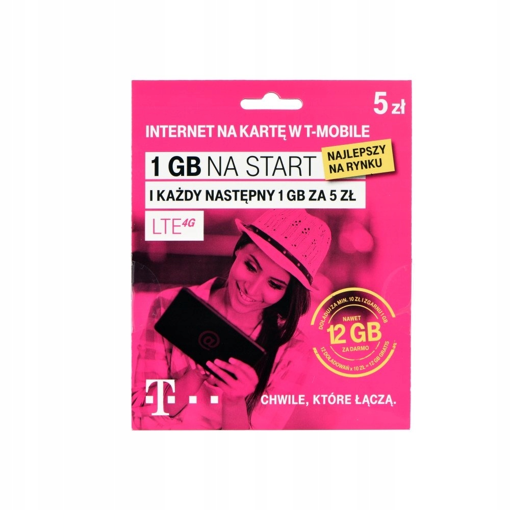 Starter T-MOBILE 7 GB - internet na kartę