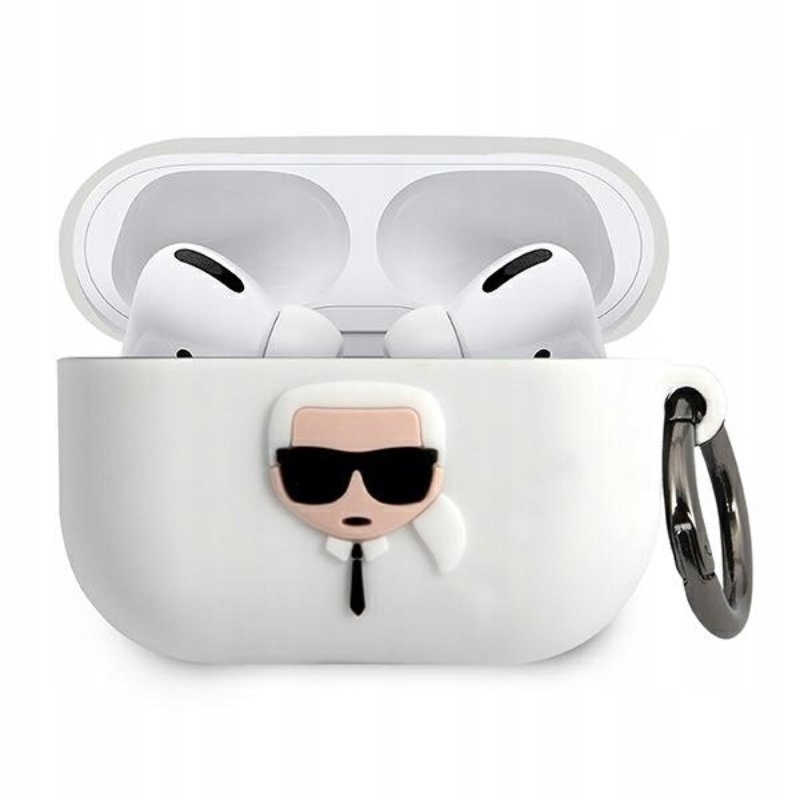 Etui Apple Airpods Pro Karl Lagerfeld białe