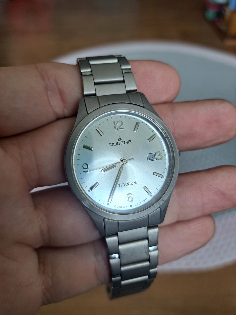 Zegarek męski dugena titanium bardzo ładny stan.