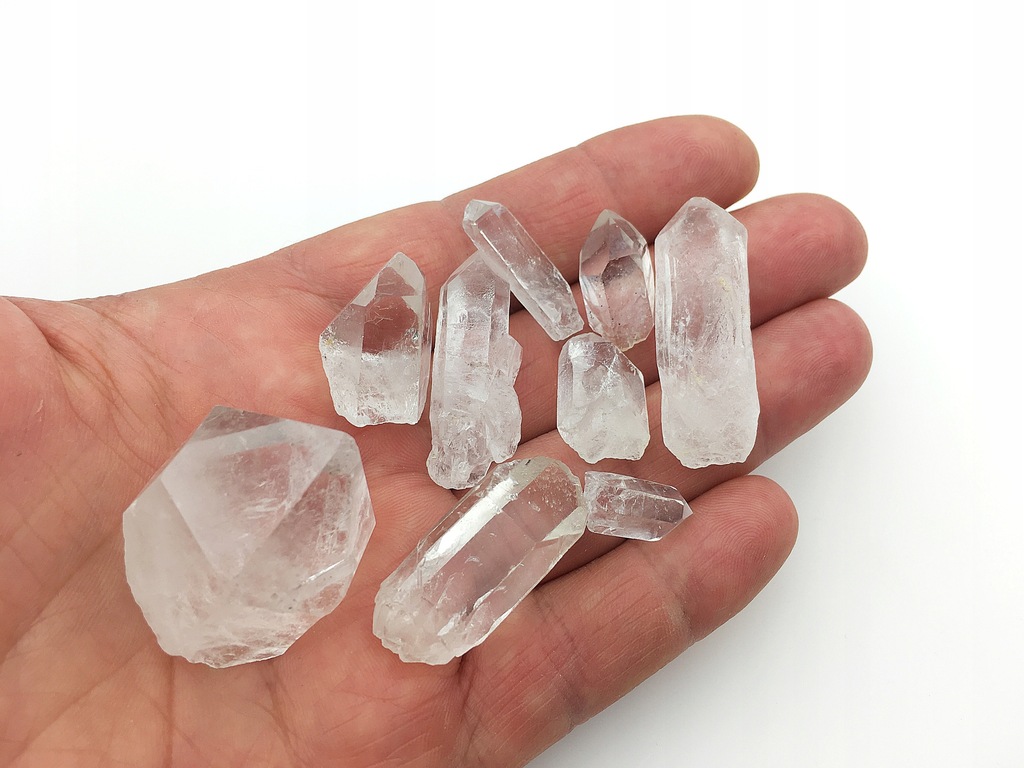 kryształ naturalny surowy szpice ładne zestaw 50g