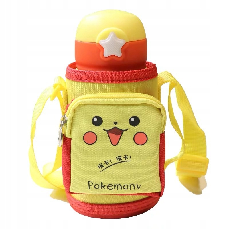Kubek termiczny dla dzieci Pikachu 500 ml + torba + pokrywka