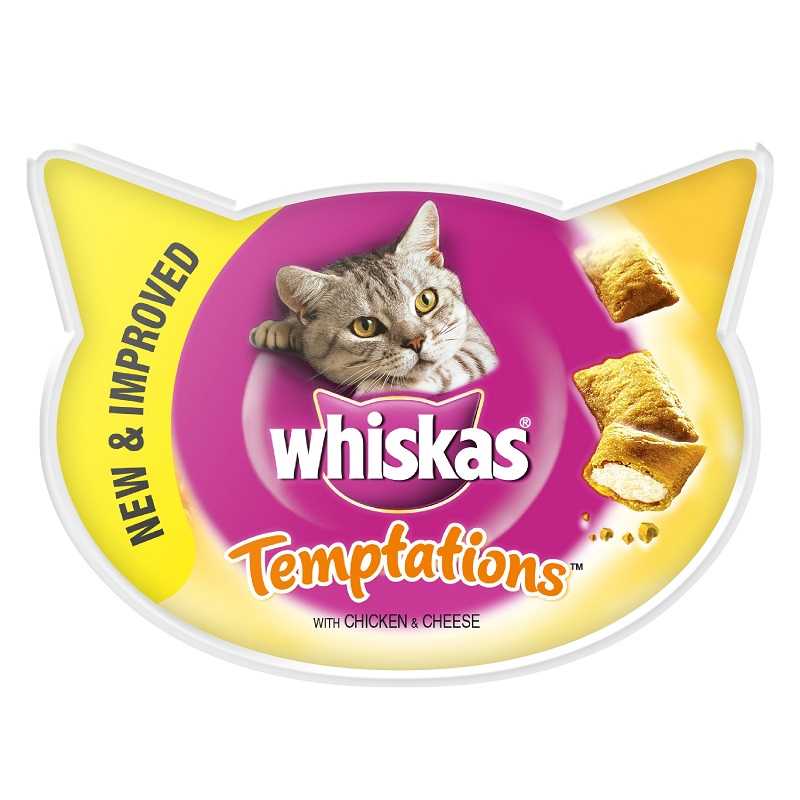 WHISKAS Temptation Kurczak z serem 60g