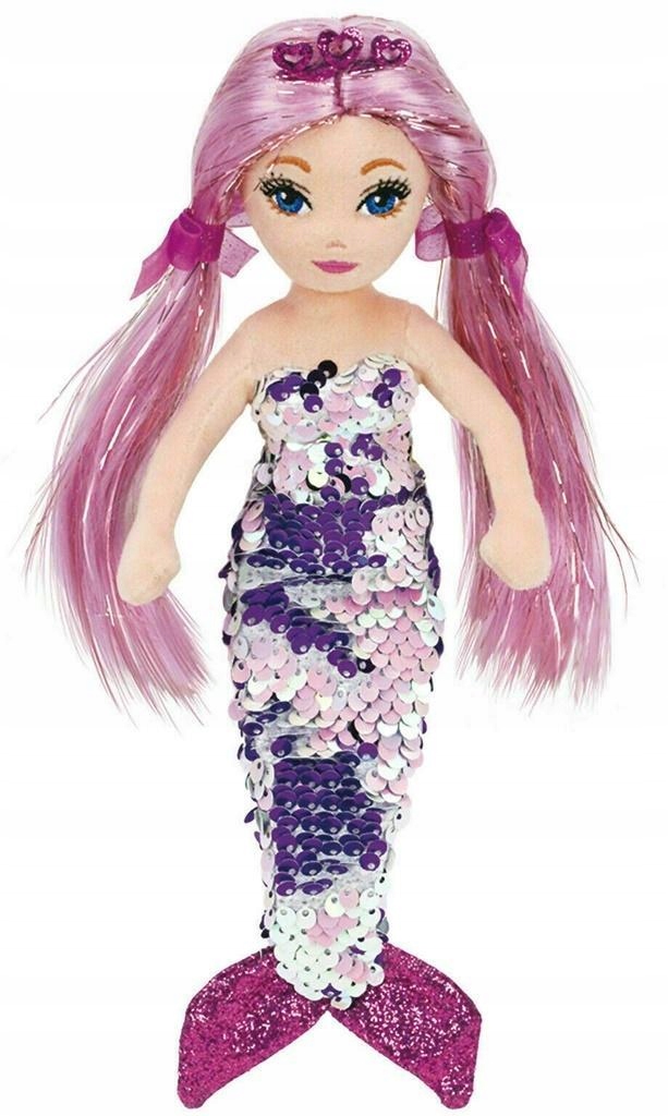 TY MERMAIDS LORELEI - FIOLETOWA SYRENKA 27CM, TY