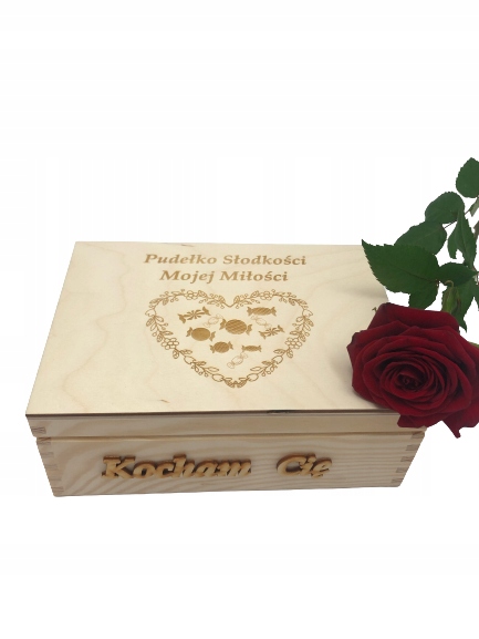 Pudełko+ zawieszka serce prezent na Walentynki II