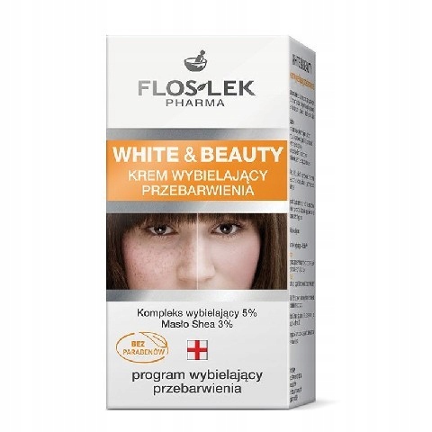 Floslek White and Beauty Krem wybielający przebarw