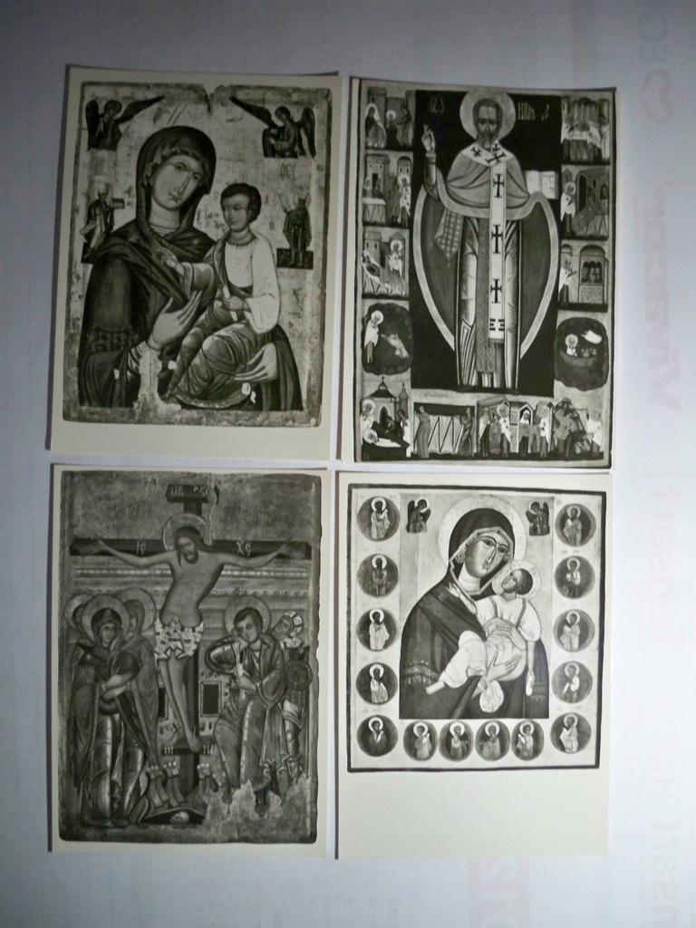 Religia, Sztuka...Ikony... - 4 pocztówki.