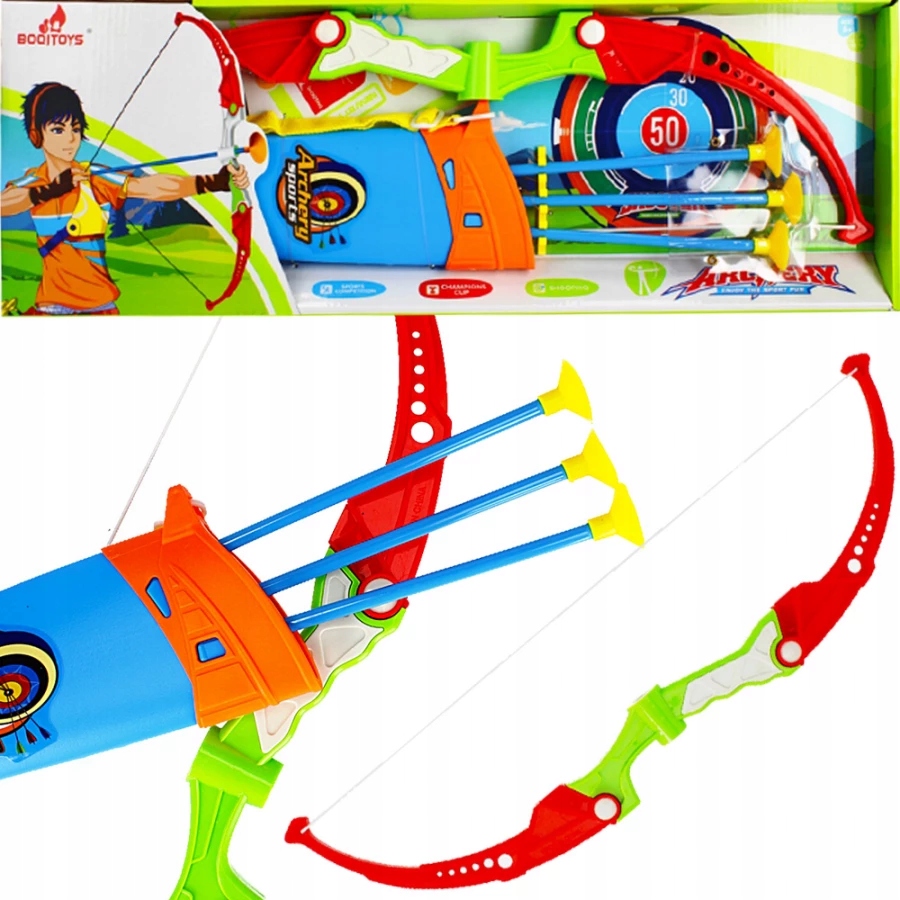 KUSZA WYRZUTNIA ŁUK STRZAŁY ZESTAW ŁUCZNICZY