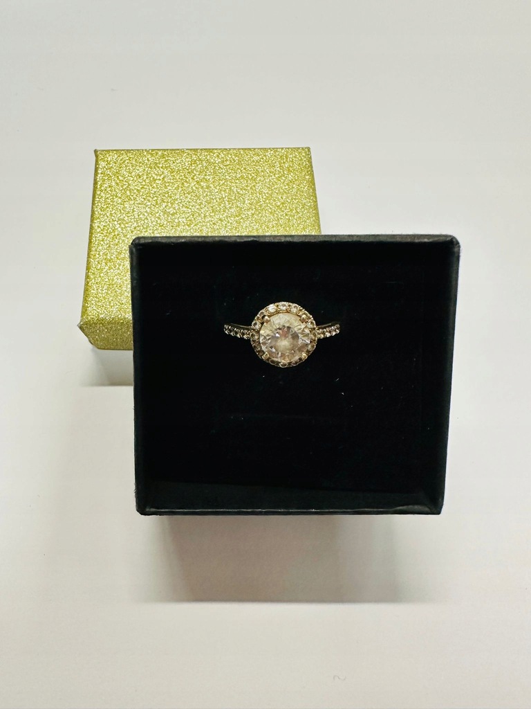 Złoty pierścionek z cyrkonią PR: 585 (8164/23)