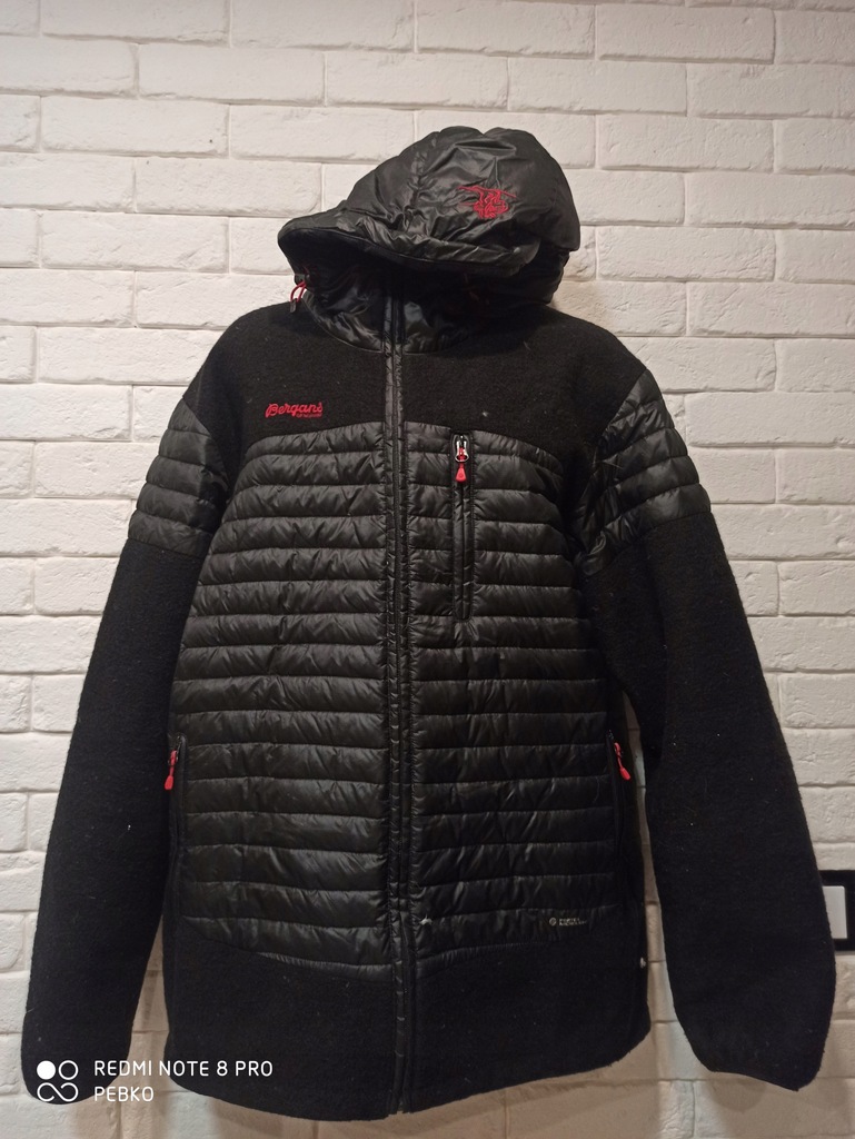 M SKA CZARNA KURTKA BERGANS OSEN DOWN WOOL JKT XL 11363091869
