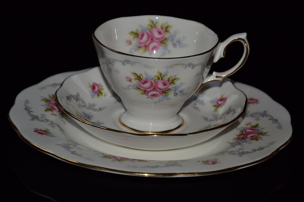 ROYAL KENT- ANGIELSKI ZESTAW PORCELANY BONE CHINA