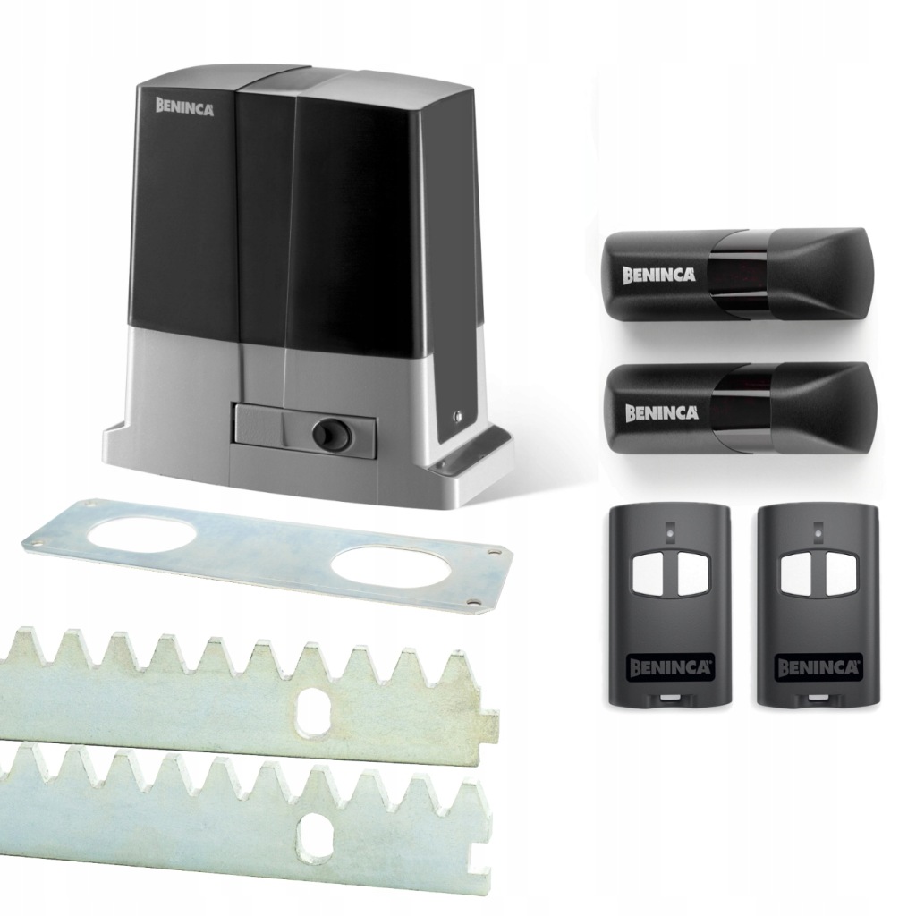 Napęd do bramy przesuwnej Beninca Bull 424 jak Bull 5 listwa Z ZAMKIEM 5m