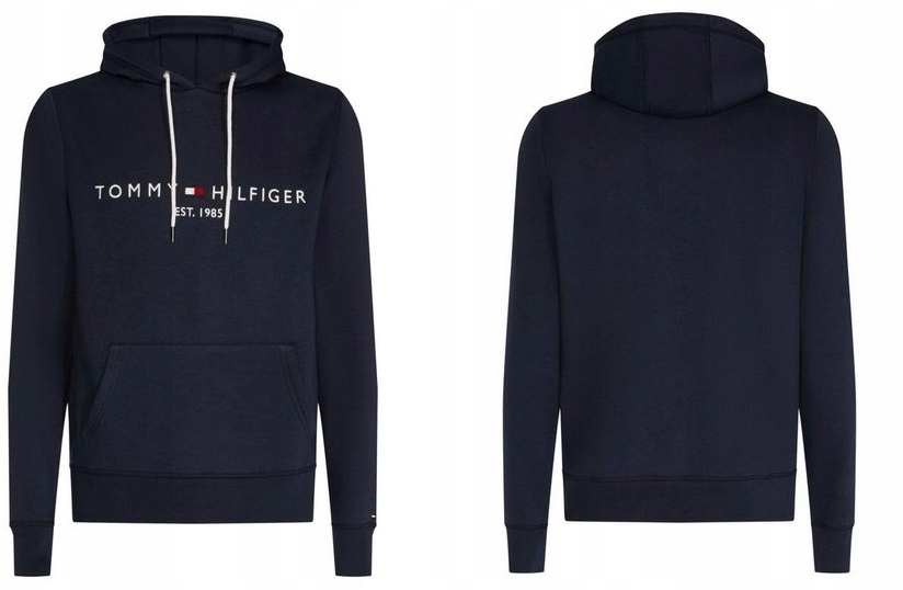 TOMMY HILFIGER MODNA GRANATOWA BLUZA MĘSKA XXL