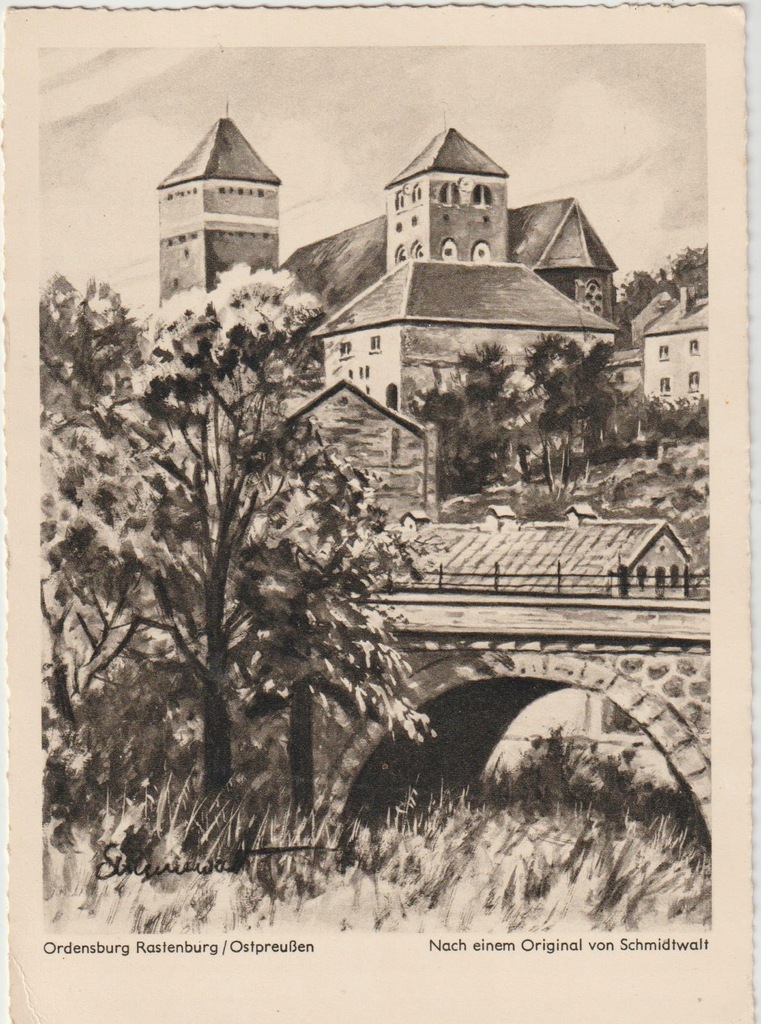 Kętrzyn Zamek lata 30-te Wydaw. Deutsche Kunstler