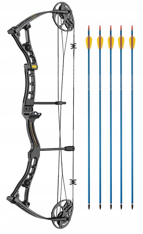 Łuk bloczkowy EK Axis (2.2568) + STRZAŁY 5 szt.
