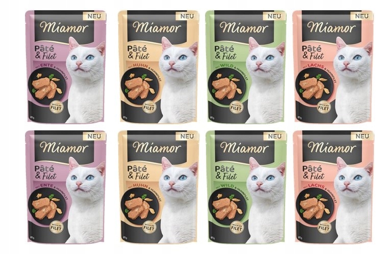 Miamor Pâté & Filet Mix smaków Fileciki w pasztecie 8x 85g Filet Filecik